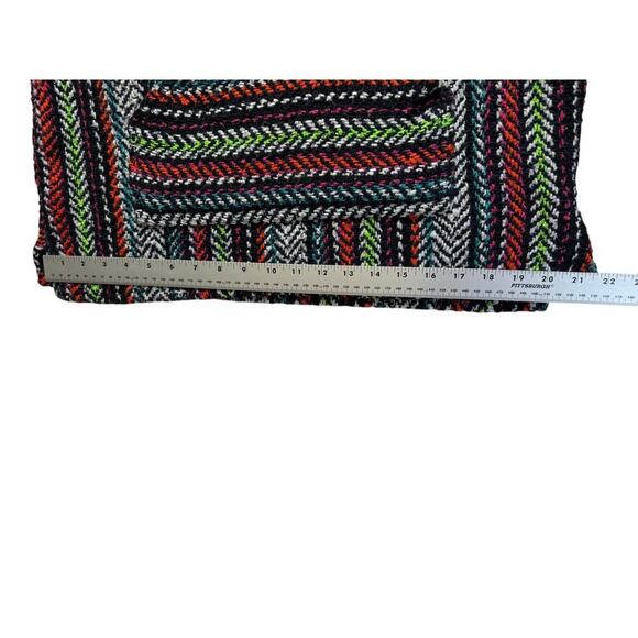 Earth Ragz Baja Hoodie Cotton/Acrylic Blend Multi Colored Large Made in Mexico - Picture 6 of 8